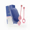 Biird Yonii 2 Piece Rose Quartz Eggs Set in a sleek case, designed for yoni practice and pelvic floor toning.