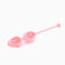 Biird Yonii 2 Piece Rose Quartz Eggs Set for pelvic floor toning and sexual health enhancement.