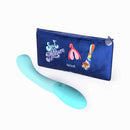 Biird Gii G-spot Vibrator Mint and blue pouch featuring fun design for pleasurable experiences.