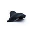 Clandestine Mimic Rechargeable Palm Massager Black showcasing its sleek, ergonomic design with a textured surface.