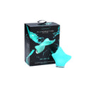 Clandestine Mimic Rechargeable Massager Seafoam packaging and massage device in calming teal color.