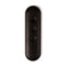 Je Joue Onyx Vibrating Butt Plug Black remote control with three buttons for adjustable settings.