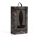 Je Joue Vesta Vibrating Butt Plug Black in elegant packaging showcasing sleek design and ergonomic shape.