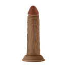 Shaft Model J 5.5 Inch Dual Density Silicone Dildo Oak on a white background showcasing its realistic design.
