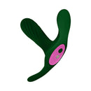 FemmeFunn Ossia Wearable Bullet Vibrator Dark Green with ergonomic design and wireless remote control.