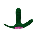 FemmeFunn Ossia Wearable Bullet Vibrator Dark Green showcasing ergonomic design and remote control features.