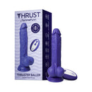 FemmeFunn Thruster Baller Dark Purple realistic G-spot thrusting toy with remote control packaging.