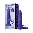 FemmeFunn Thruster Rabbit Dark Purple showcasing realistic design and packaging for enhanced pleasure experience.