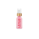 La Nua Strawberry Coconut Water Based Lubricant 1 Oz in a stylish pink bottle with a bamboo cap.