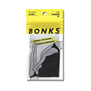 Bonks Black Magic Seamless Thong One Size packaging featuring premium, pre-washed, edgeless underwear.