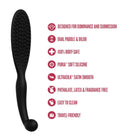Temptasia Governess Paddle Black: dual-ended paddle and dildo with soft silicone, travel-friendly and easy to clean.