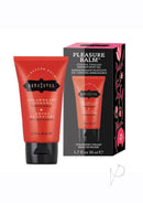 Kama Sutra Pleasure Balm Strawberry Dream 1.7 Oz with strawberry dreams packaging and balm tube.