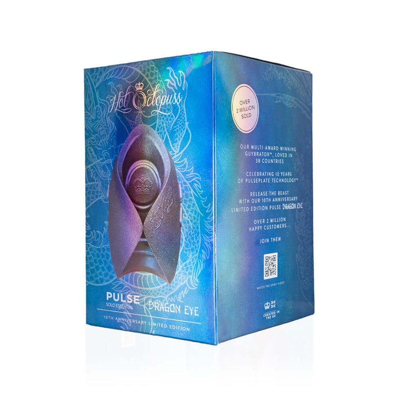 Hot Octopuss Pulse Dragon Eye 10th Anniversary Limited Edition packaging with iridescent design.