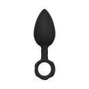 Bathmate Anal Training Plugs 4-piece Kit - black silicone anal plug with textured handle for comfortable use.