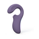 LELO Enigma Wave Suction Dual Stimulator Cyber Purple in soft silicone design for dual stimulation.