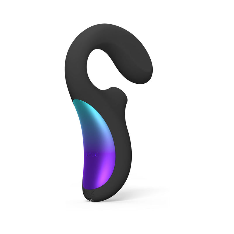 LELO Enigma Wave Suction Dual Stimulator Black showcasing its sleek design and luxurious colors.