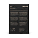 LELO Enigma Wave Suction Dual Stimulator Black packaging featuring product details and features.