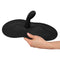 Vibepad 3 with G Spot Vibrator Remote Controlled, black silicone design, held in hand, ergonomic shape for comfort.