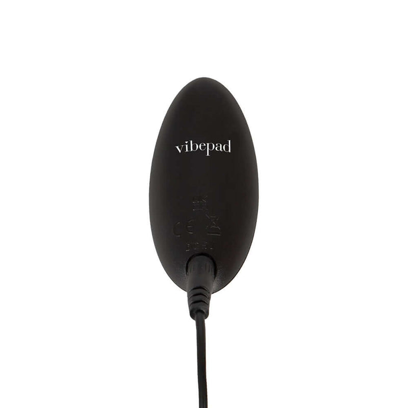 Vibepad 3 with G Spot Vibrator Remote Controlled device showing black design and logo for intimate stimulation.