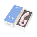 Zini Roae Pleasure Vibrator Pink in elegant packaging, showcasing the ergonomic design for luxurious stimulation.