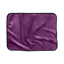 Liberator Fascinator Mini Waterproof Throw Blanket Purple on a white background.