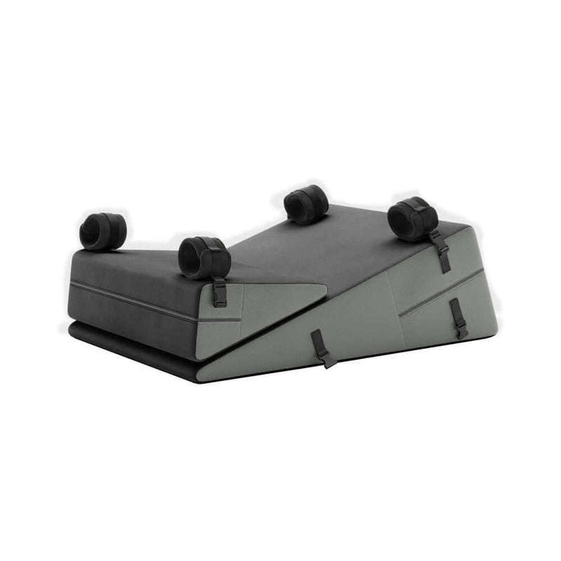 Liberator Black Label Wedge Ramp Combo Microfiber Gray for enhanced sexual pleasure and intimacy.