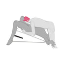 Couple using the Liberator Ramp Sex Positioning Pillow Original Red for enhanced intimacy and comfort in various positions.