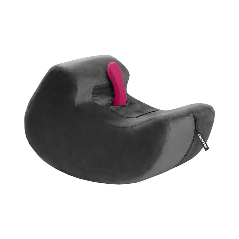 Liberator Pulse Sex Toy Mount Microfiber Black designed for comfort and enhanced pleasure during intimate play.
