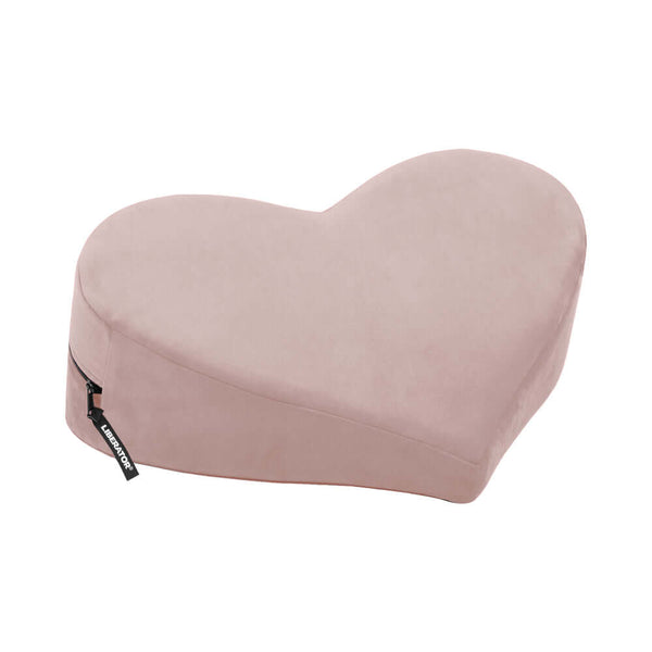 Liberator Heart Wedge Sex Pillow Rose designed for comfortable positioning and enhanced intimacy.