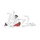 Liberator Jaz Original Sex Pillow Black enhancing intimate experiences and G-spot stimulation for couples.