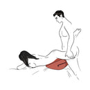 Liberator Jaz Motion Sensual Positioning Pillow Black enhancing intimate encounters with support and movement.