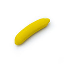 Emojibator Banana USB Rechargeable Vibrator Yellow, a playful and compact yellow vibrator designed for fun.