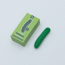 Emojibator Pickle USB Silicone Vibrator Green - playful pickle-shaped design and packaging for body-safe pleasure.