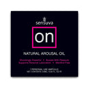 Sensuva On Arousal Oil Ampoule Packet - natural arousal oil in a single-use ampoule for heightened sensitivity.