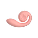 SVibe Snail Gizi Dual G-spot Stimulator Peachy Pink on a white background.