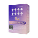 Packaging of SVibe Snail Gizi Dual G-spot Stimulator Peachy Pink showing features and usage instructions.