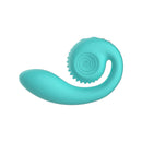 SVibe Snail Gizi Dual G-spot Stimulator Tiffany in a sleek teal design for enhanced pleasure and stimulation.