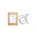 Womanizer Wave Shower Hose And Shower Arm Mount Set Chrome with packaging and stainless steel hose.