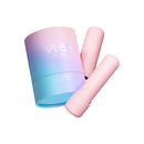 VUSH Gloss Pocket Rocket Bullet Vibrator in a stylish packaging with two sleek pink vibrators.