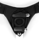 SpareParts Joque Underwear Harness Black Size A Nylon close-up showing the low-profile elastic O-ring and sleek design.