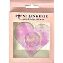 Popsi Lingerie Heart Shape Hologram Pasties Pink packaged in a stylish box for gifting and storage.
