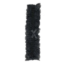 Popsi Lingerie Lace Leg Garter Black One Size featuring intricate lace and a dainty bow for a seductive touch.