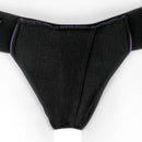 SpareParts Joque Cover Underwear Harness Purple Size A Nylon front view, featuring a sleek design and double-strap construction.