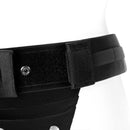SpareParts Theo Harness Black Size A Nylon close-up showing belt detail and adjustable strap features.