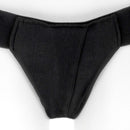 SpareParts Theo Underwear Harness Black Size B Nylon close-up view showing the fabric and design features.