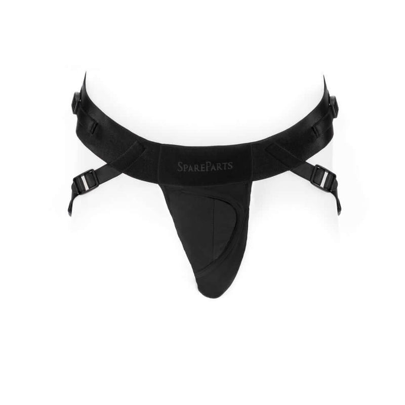 SpareParts Deuce Cover Underwear Harness Black Size A Nylon - sleek design with low profile elastic O-ring.