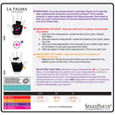 Measurement guide for SpareParts La Palma Harness Glove Only Black Left Size M L showing palm and thumb measurement instructions.