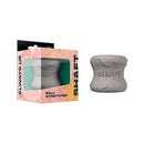 Shaft Model H Silicone Ball Stretcher Gray displayed with packaging, showcasing a sleek design and body-friendly material.