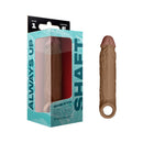 Shaft Model F Realistic Penis Sheath Oak Size 1 in packaging, showcasing lifelike design and flexible silicone material.