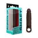 Shaft Model F Penis Sheath Mahogany Size 2, realistic silicone sheath with lifelike design for intimate play.
